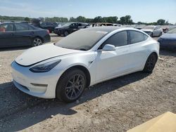 Salvage cars for sale at Kansas City, KS auction: 2018 Tesla Model 3