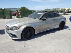 Salvage cars for sale at Orlando, FL auction: 2018 Mercedes-Benz C 63 AMG-S