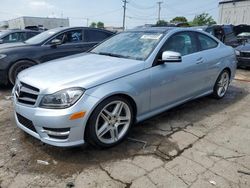 Salvage cars for sale at Chicago Heights, IL auction: 2015 Mercedes-Benz C 350 4matic