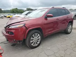 Jeep Cherokee Vehiculos salvage en venta: 2016 Jeep Cherokee Overland