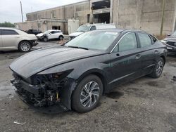 Salvage cars for sale at Fredericksburg, VA auction: 2021 Hyundai Sonata Hybrid