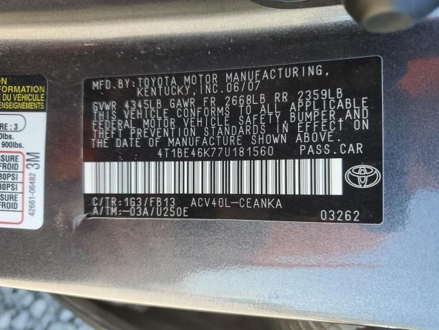 2007 Toyota Camry CE