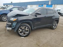 Salvage cars for sale at Woodhaven, MI auction: 2019 Jeep Compass Limited