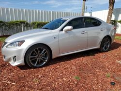 Salvage cars for sale from Copart Fort Pierce, FL: 2012 Lexus IS 250