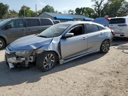 Honda salvage cars for sale: 2018 Honda Civic EX