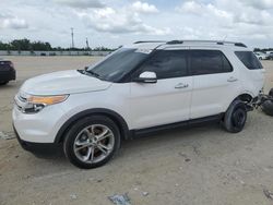 Salvage cars for sale at Arcadia, FL auction: 2015 Ford Explorer Limited