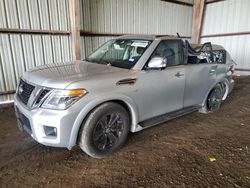 Salvage cars for sale from Copart Houston, TX: 2019 Nissan Armada Platinum