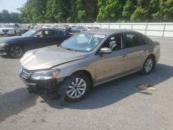 Volkswagen Passat salvage cars for sale: 2015 Volkswagen Passat S