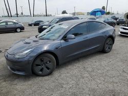 Salvage cars for sale at Van Nuys, CA auction: 2023 Tesla Model 3