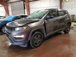 Salvage cars for sale from Copart Lansing, MI: 2018 Jeep Compass Sport