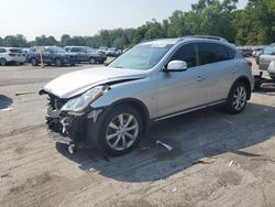 Salvage cars for sale at Ellwood City, PA auction: 2017 Infiniti QX50