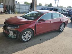 Chevrolet salvage cars for sale: 2017 Chevrolet Malibu LT