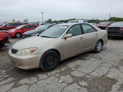 Salvage cars for sale from Copart Indianapolis, IN: 2002 Toyota Camry LE