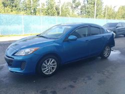 Salvage cars for sale from Copart Atlantic Canada Auction, NB: 2012 Mazda 3 I