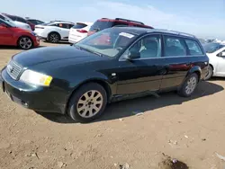 Salvage cars for sale at Brighton, CO auction: 2002 Audi A6 3.0 Avant Quattro