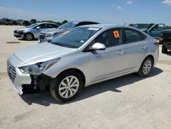 Salvage cars for sale at San Antonio, TX auction: 2018 Hyundai Accent SE