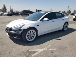 Salvage cars for sale at Rancho Cucamonga, CA auction: 2022 Tesla Model 3