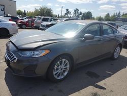 Salvage cars for sale at Woodburn, OR auction: 2020 Ford Fusion SE