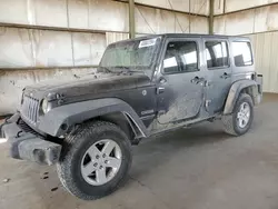 Salvage cars for sale from Copart Phoenix, AZ: 2017 Jeep Wrangler Unlimited Sport