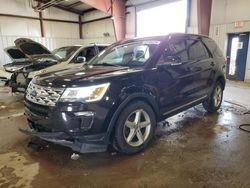 Salvage cars for sale at Lansing, MI auction: 2018 Ford Explorer XLT