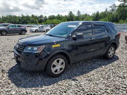 Salvage cars for sale from Copart Windham, ME: 2017 Ford Explorer Police Interceptor