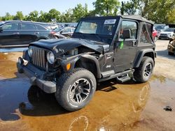 Salvage cars for sale at Bridgeton, MO auction: 1999 Jeep Wrangler / TJ Sport