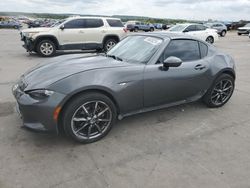 Salvage cars for sale at Grand Prairie, TX auction: 2017 Mazda MX-5 Miata Grand Touring