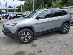 Jeep salvage cars for sale: 2016 Jeep Cherokee Trailhawk