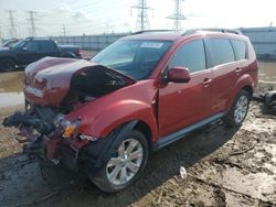 Salvage cars for sale at Elgin, IL auction: 2012 Mitsubishi Outlander ES