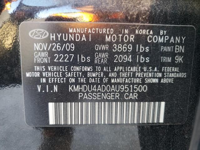 2010 Hyundai Elantra Blue