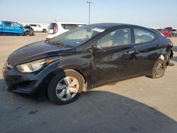 Salvage cars for sale at Wilmer, TX auction: 2016 Hyundai Elantra SE