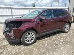 Ford salvage cars for sale: 2020 Ford Edge Titanium