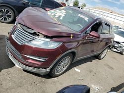 Carros salvage para piezas a la venta en subasta: 2016 Lincoln MKC Premiere