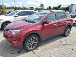 Toyota Rav4 Limited salvage cars for sale: 2018 Toyota Rav4 Limited