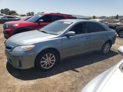 Salvage cars for sale at San Martin, CA auction: 2011 Toyota Camry Hybrid