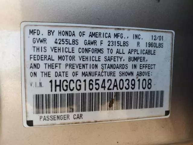 2002 Honda Accord EX