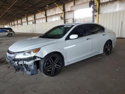 Honda Accord salvage cars for sale: 2016 Honda Accord Sport