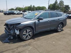 Salvage cars for sale from Copart Denver, CO: 2020 Subaru Outback Limited XT