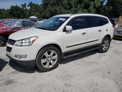 Salvage cars for sale at Ocala, FL auction: 2012 Chevrolet Traverse LT