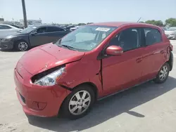 Salvage cars for sale at Grand Prairie, TX auction: 2015 Mitsubishi Mirage ES