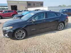 Salvage cars for sale at Kansas City, KS auction: 2019 Ford Fusion Titanium