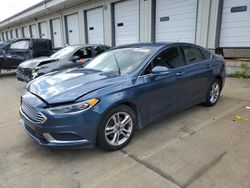 Salvage cars for sale at Louisville, KY auction: 2018 Ford Fusion SE