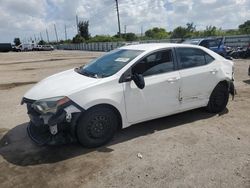 Salvage cars for sale at Miami, FL auction: 2015 Toyota Corolla L