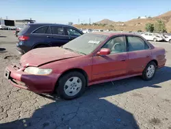 Salvage cars for sale at Colton, CA auction: 2002 Honda Accord EX