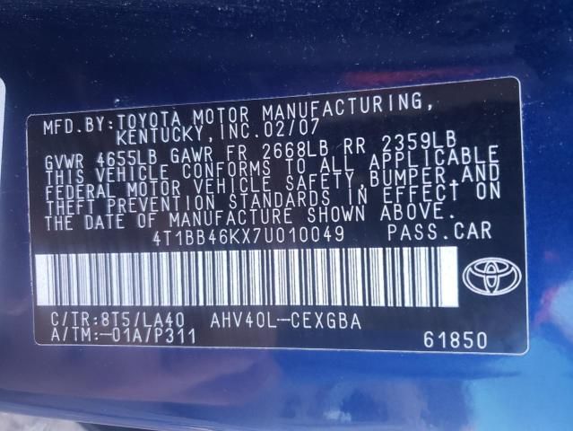 2007 Toyota Camry Hybrid