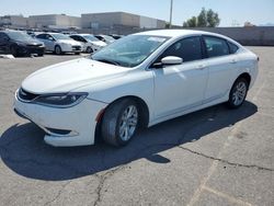 Salvage cars for sale at North Las Vegas, NV auction: 2015 Chrysler 200 Limited