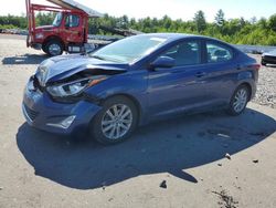 Salvage cars for sale from Copart Windham, ME: 2015 Hyundai Elantra SE