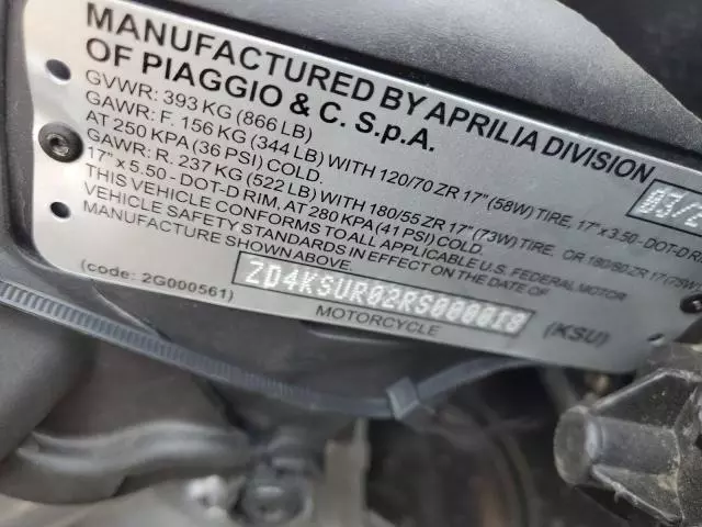 2024 Piaggio 2024 Aprilia RS 660 Extrema