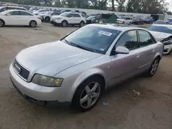 Salvage cars for sale at Bridgeton, MO auction: 2002 Audi A4 1.8T Quattro