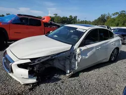 Salvage cars for sale at Riverview, FL auction: 2019 Infiniti Q50 Luxe